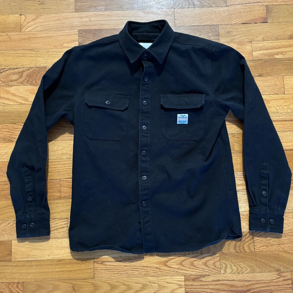 HUF - Black Canvas Button Up / Size: S